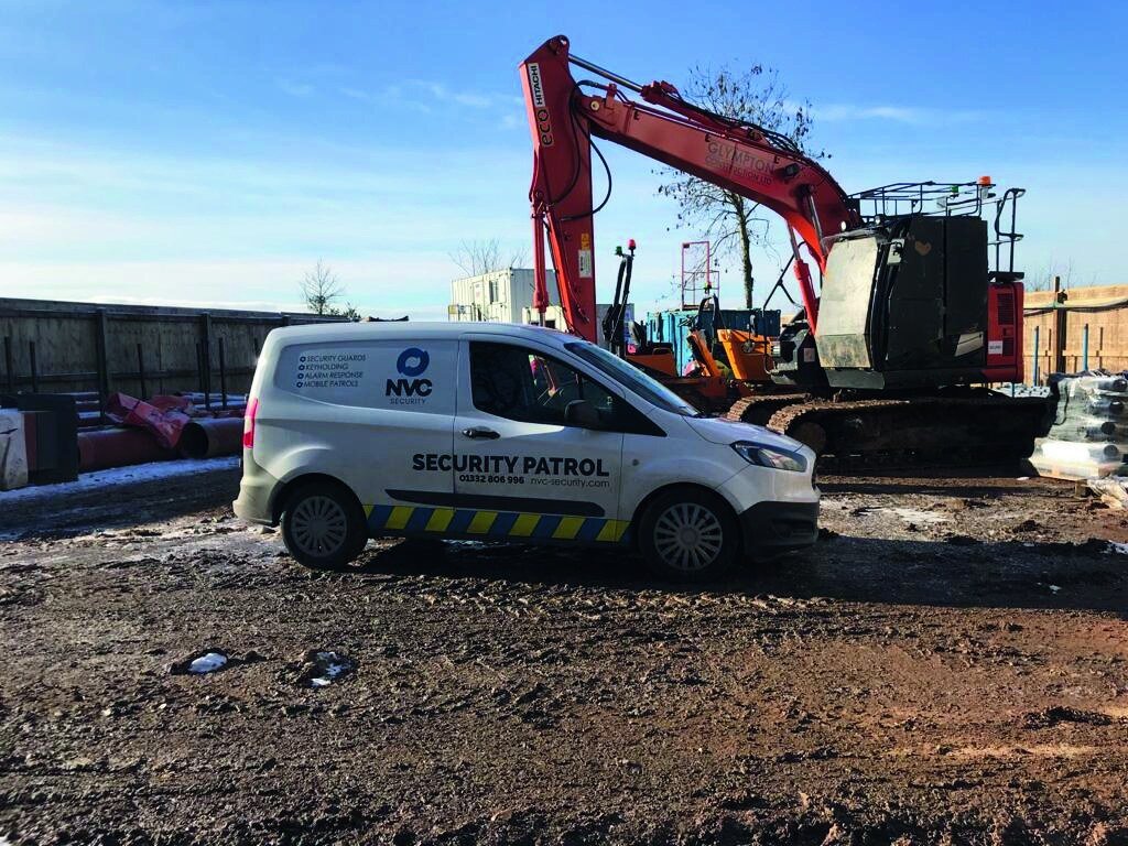 NVC vehicle on a construction site