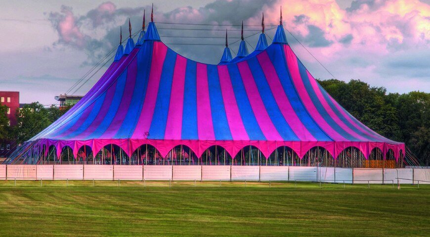 Festival big top at an event covered by NVC Security