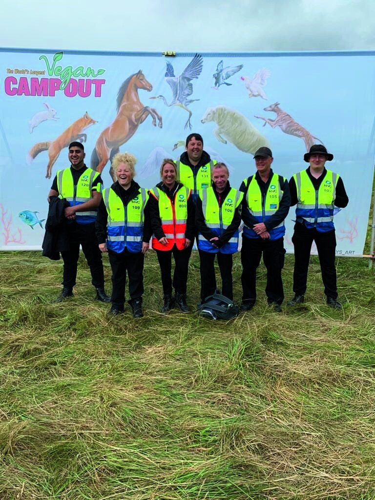 Uniformed NVC team at an outdoor event
